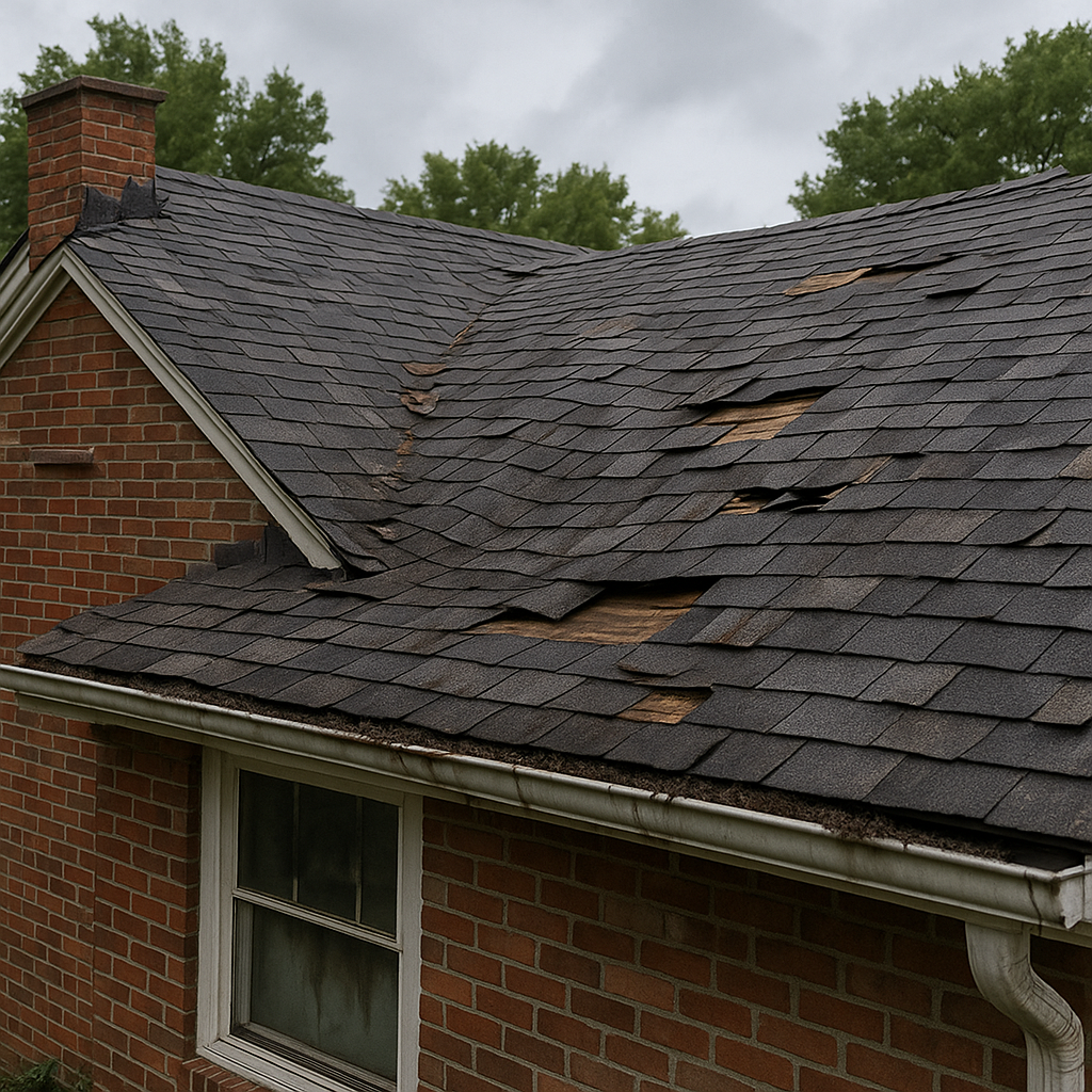 Roof damage warning signs